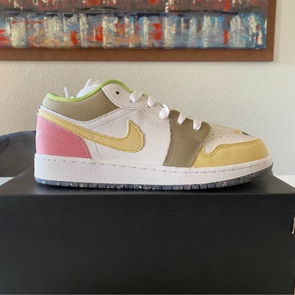JORDAN 1 LOW PASTEL GRIND - SZ 6Y